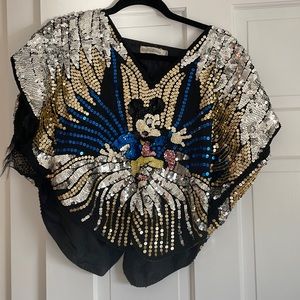 Incredible vintage Mickey Mouse Sequin top
